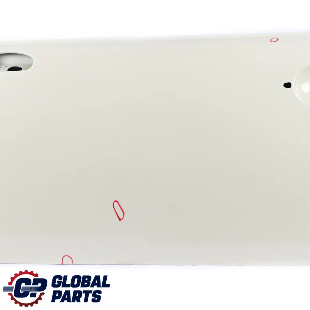 Front Left Door N/S Pepper White - 850 to BMW Mini Cooper One R50 R52 R53 1 with Part number 7202911 BMW Mini Cooper One R50 R52 R53 1 Front Left Door N/S Pepper White - 850 - SKU 7202911-PW1 - Part number 7202911