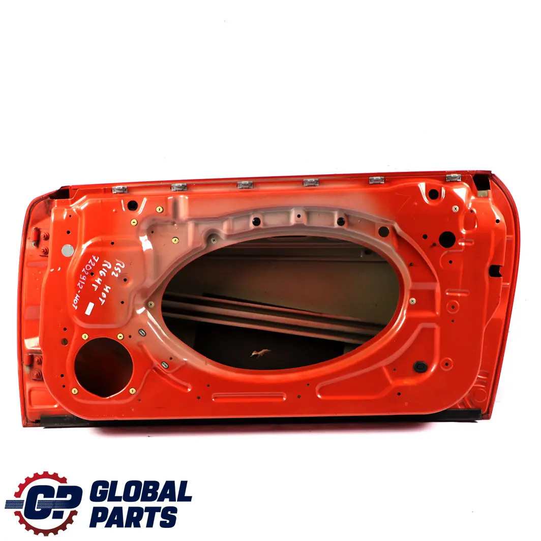 Door Front Right O/S Hot Orange Metallic - A26 to Mini Cooper One 1 R50 R52 R53 with Part number 7202912 Mini Cooper One 1 R50 R52 R53 Door Front Right O/S Hot Orange Metallic - A26 - SKU 7202912-HOT - Part number 7202912