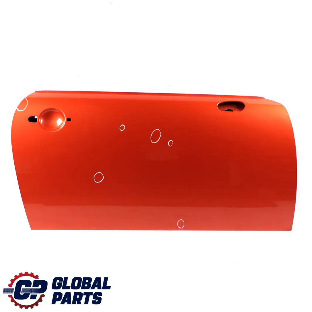 Door Front Right O/S Hot Orange Metallic - A26 to Mini Cooper One 1 R50 R52 R53 with Part number 7202912 Mini Cooper One 1 R50 R52 R53 Door Front Right O/S Hot Orange Metallic - A26 - SKU 7202912-HOT - Part number 7202912