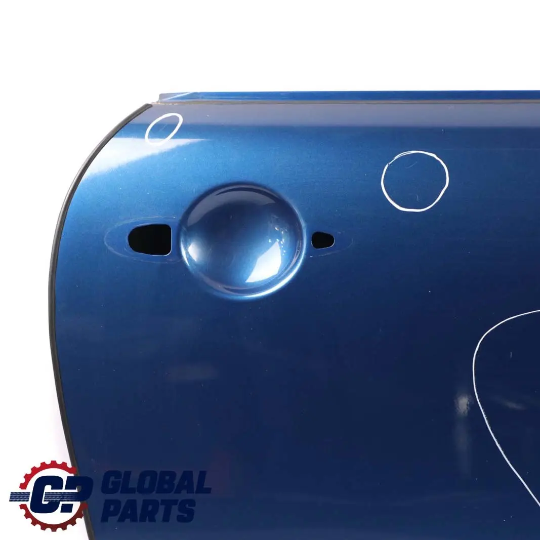 Front Right Door O/S Lightning Blue Metallic - A63 to Mini Cooper R50 R52 R53 with Part number 7202912 Mini Cooper R50 R52 R53 Front Right Door O/S Lightning Blue Metallic - A63 - SKU 7202912-LB - Part number 7202912