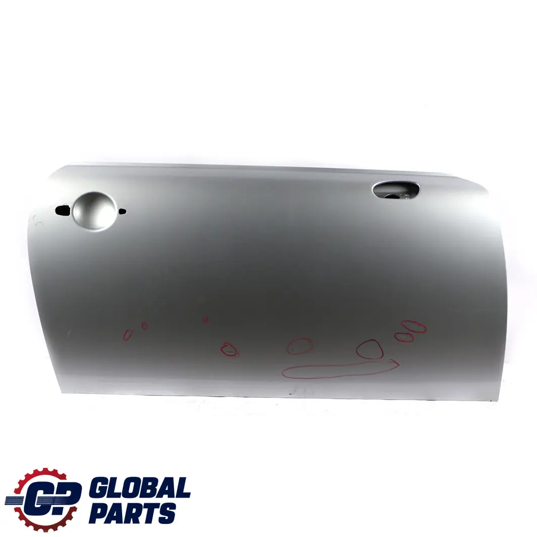 Door Front Right O/S Pure Silver Metallic - 900 to BMW Mini Cooper 5 R50 R52 R53 with Part number 7202912 BMW Mini Cooper 5 R50 R52 R53 Door Front Right O/S Pure Silver Metallic - 900 - SKU 7202912-PS5 - Part number 7202912
