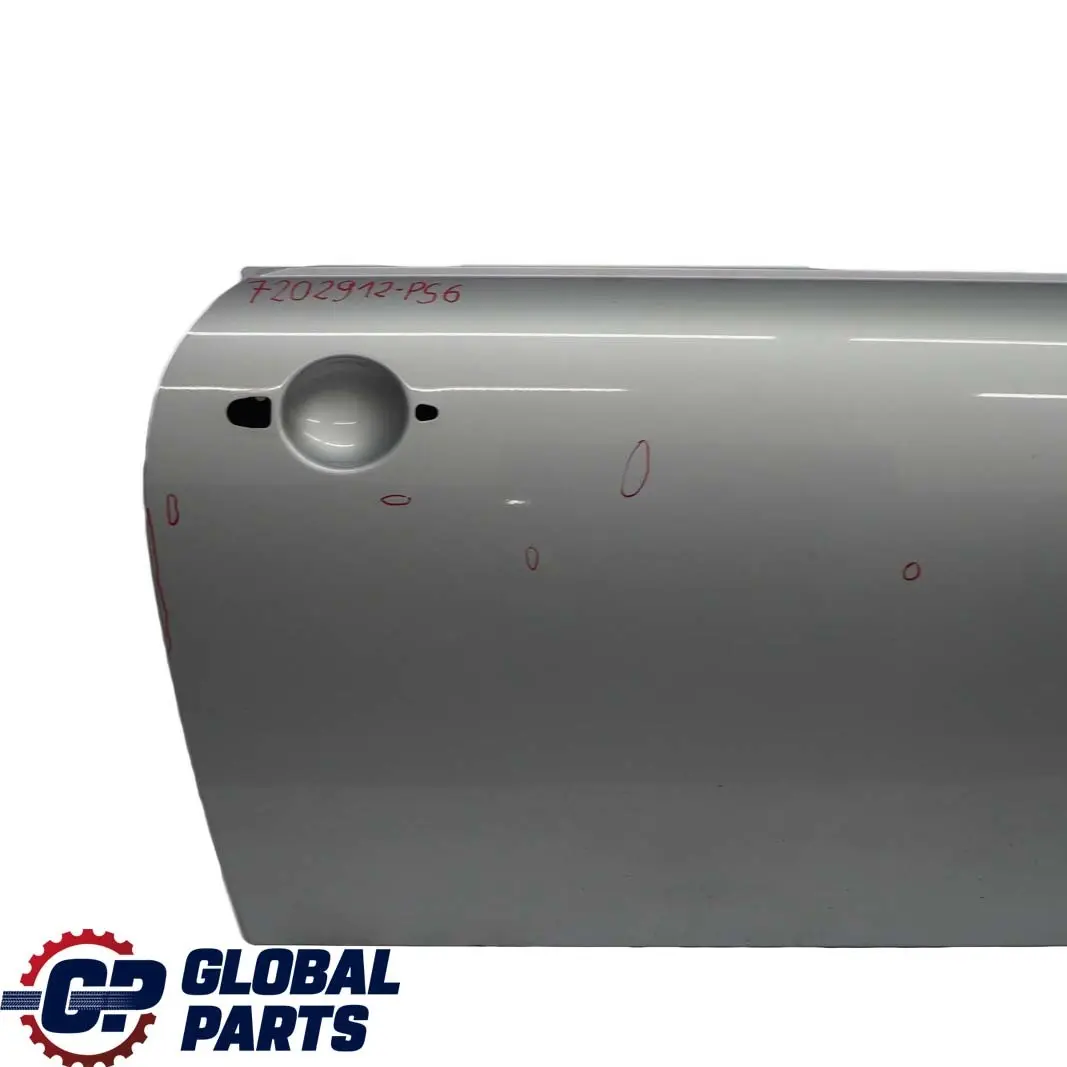 Front Right Door O/S Pure Silver Metallic - 900 to Mini Cooper R50 R52 R53 6 with Part number 7202912 Mini Cooper R50 R52 R53 6 Front Right Door O/S Pure Silver Metallic - 900 - SKU 7202912-PS6 - Part number 7202912