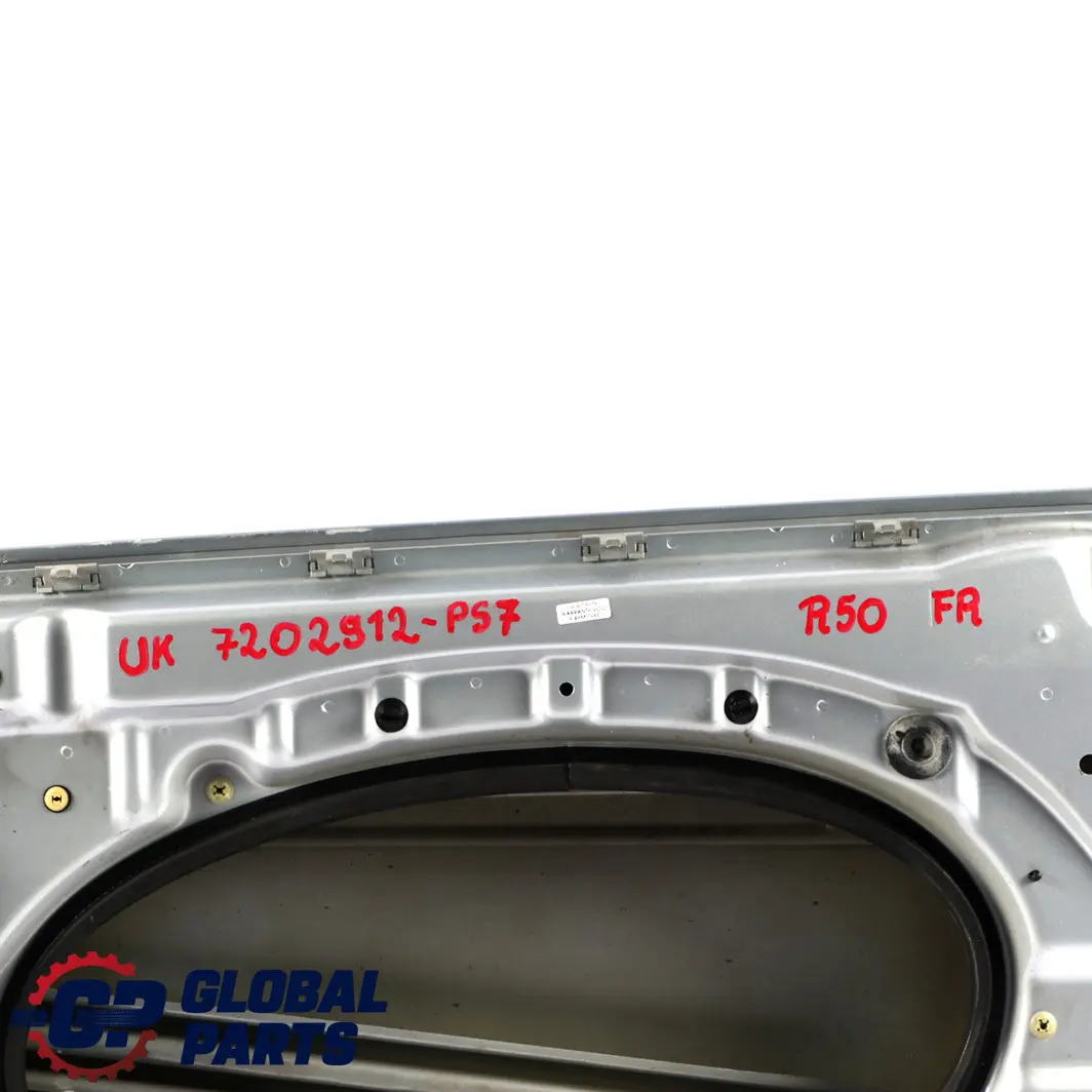 £BMW Mini Cooper 7 R50 R52 R53 Door Front Right O/S Pure Silver Metallic - 900 to with Part number 7202912 £BMW Mini Cooper 7 R50 R52 R53 Door Front Right O/S Pure Silver Metallic - 900 - SKU 7202912-PS7 - Part number 7202912