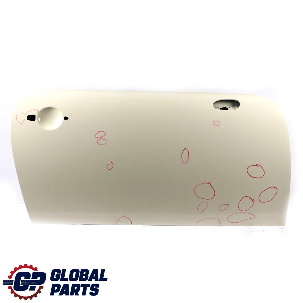 Door Front Right O/S Pepper White - 850 to Mini Cooper One 4 R50 R52 R53 with Part number 7202912 Mini Cooper One 4 R50 R52 R53 Door Front Right O/S Pepper White - 850 - SKU 7202912-PW4 - Part number 7202912