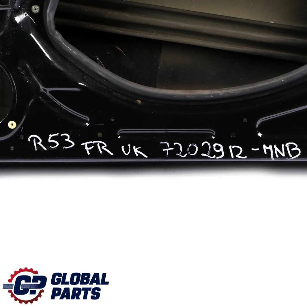 Front Right Door O/S Schwarz 2 - 668 to Mini Cooper One R50 R52 R53 1 with Part number 7202912 Mini Cooper One R50 R52 R53 1 Front Right Door O/S Schwarz 2 - 668 - SKU 7202912-SCH1 - Part number 7202912