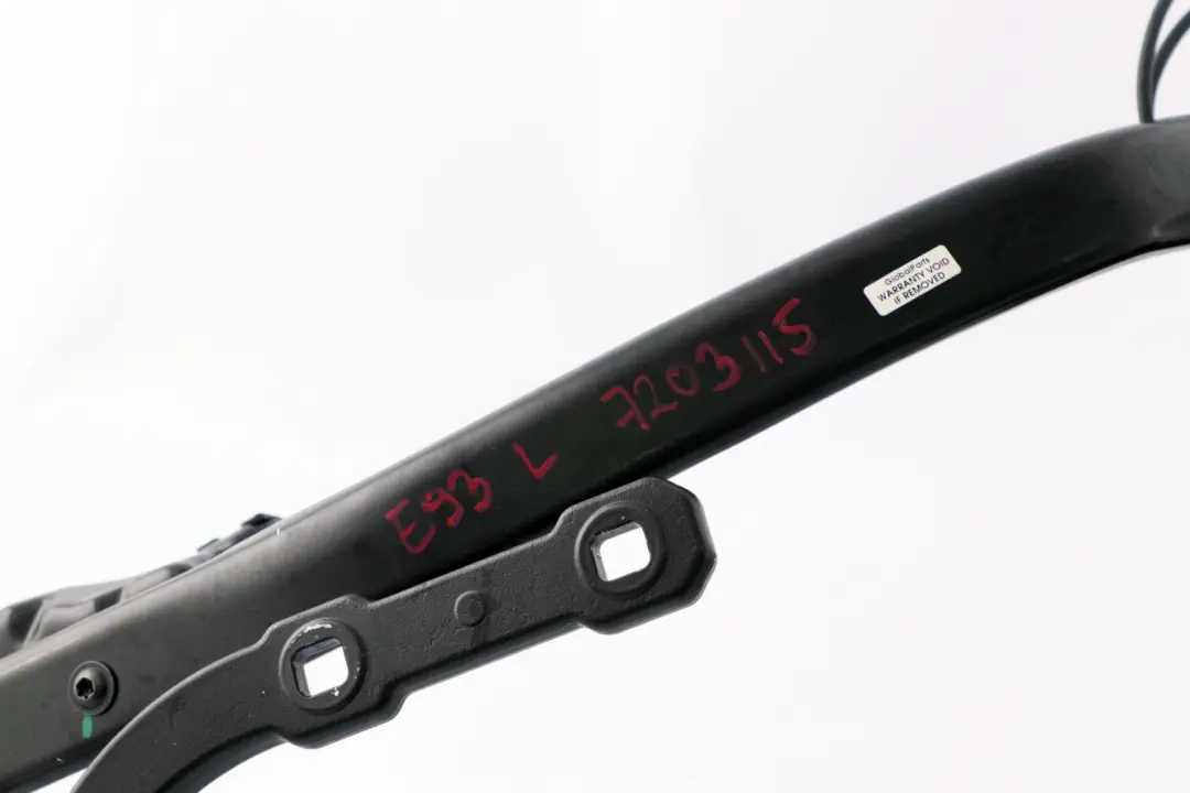 Izquierda Retractable Techo Duro Mecanismo para BMW E93 Convertible Cabrio con número de pieza 7203115 BMW E93 Convertible Cabrio Izquierda Retractable Techo Duro Mecanismo - SKU 7203115 - Número de pieza 7203115