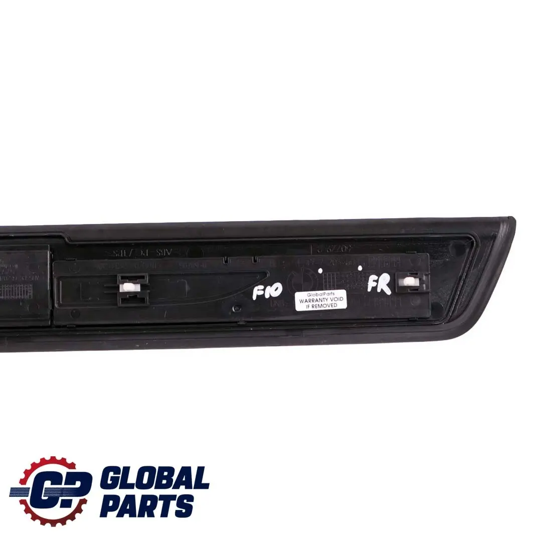 Front Right Entrance Door Cover Trim Sill Strip Illuminated to BMW 5 F10 with Part number 7203608 BMW 5 F10 Front Right Entrance Door Cover Trim Sill Strip Illuminated - SKU 7203608 - Part number 7203608