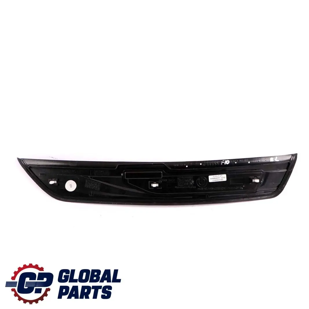 Tapa Puerta Entrada Tira Recorte Trasera Izquierda Iluminado para BMW F10 F11 con número de pieza 7203609 BMW F10 F11 Tapa Puerta Entrada Tira Recorte Trasera Izquierda Iluminado - SKU 7203609 - Número de pieza 7203609