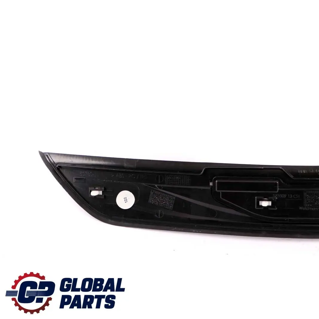 Tapa Puerta Entrada Tira Recorte Trasera Izquierda Iluminado para BMW F10 F11 con número de pieza 7203609 BMW F10 F11 Tapa Puerta Entrada Tira Recorte Trasera Izquierda Iluminado - SKU 7203609 - Número de pieza 7203609