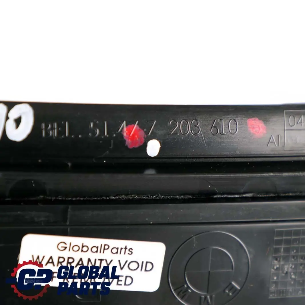 BMW F10 F11 Rear Right Entrance Door Cover Trim Sill Strip Illuminated - SKU 7203610 - Part number 7203610