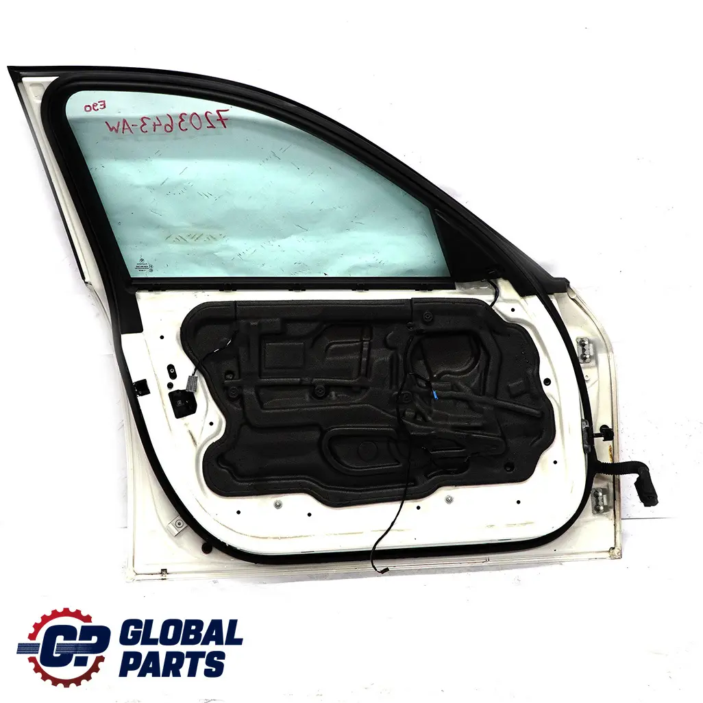 Drzwi lewe przednie Alpinweiss do BMW E90 E91 o numerze 7203643 BMW E90 E91 Drzwi lewe przednie Alpinweiss - SKU 7203643-AW - Numer Części 7203643