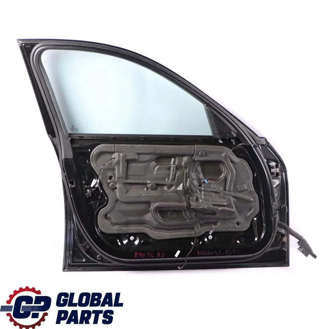 Door Front Left N/S Black Sapphire Metallic - 475 to BMW 3 Series E90 E91 5 with Part number 7203643 BMW 3 Series E90 E91 5 Door Front Left N/S Black Sapphire Metallic - 475 - SKU 7203643-BS5 - Part number 7203643