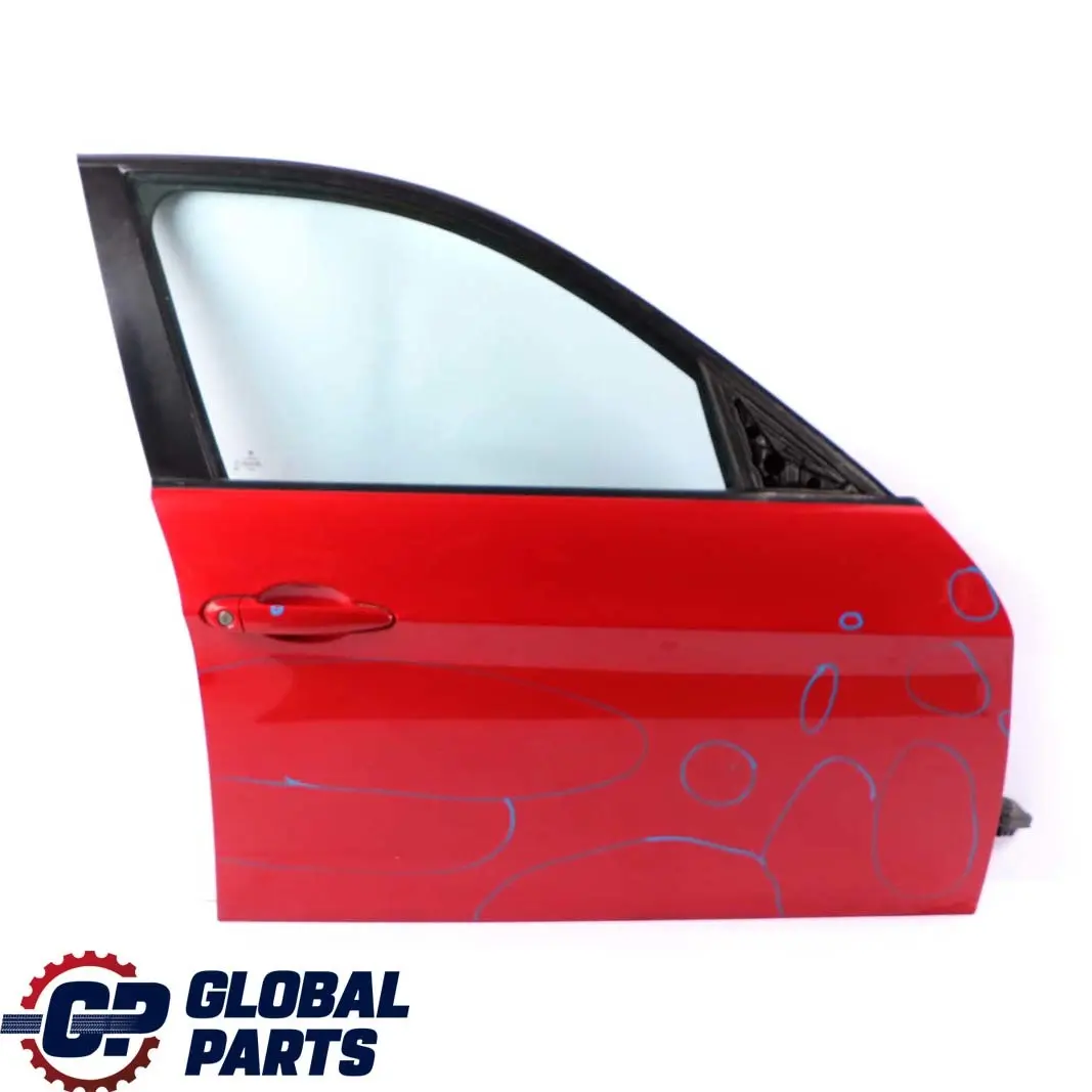 Door Front Right O/S Karmesinrot Crimson Red - A61 to BMW 3 Series E90 E91 2 with Part number 7203644 BMW 3 Series E90 E91 2 Door Front Right O/S Karmesinrot Crimson Red - A61 - SKU 7203644-KAR2 - Part number 7203644