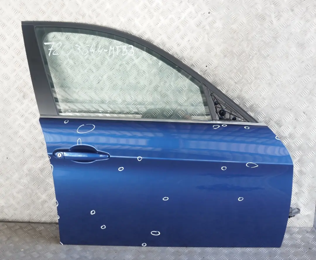Door Front Right O/S Montegoblau Montego Blue Blau - A51 to BMW 3 SERIES 3 E90 E91 with Part number 7203644 BMW 3 SERIES 3 E90 E91 Door Front Right O/S Montegoblau Montego Blue Blau - A51 - SKU 7203644-MTB3 - Part number 7203644