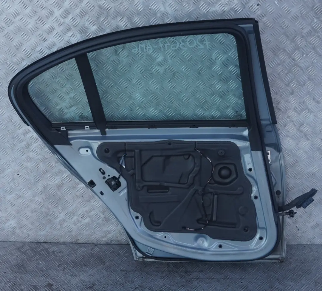 Door Rear Left N/S Arktis Metallic - A34 to BMW 3 SERIES 6 E90 E90N LCI with Part number 7203647 BMW 3 SERIES 6 E90 E90N LCI Door Rear Left N/S Arktis Metallic - A34 - SKU 7203647-AM6 - Part number 7203647