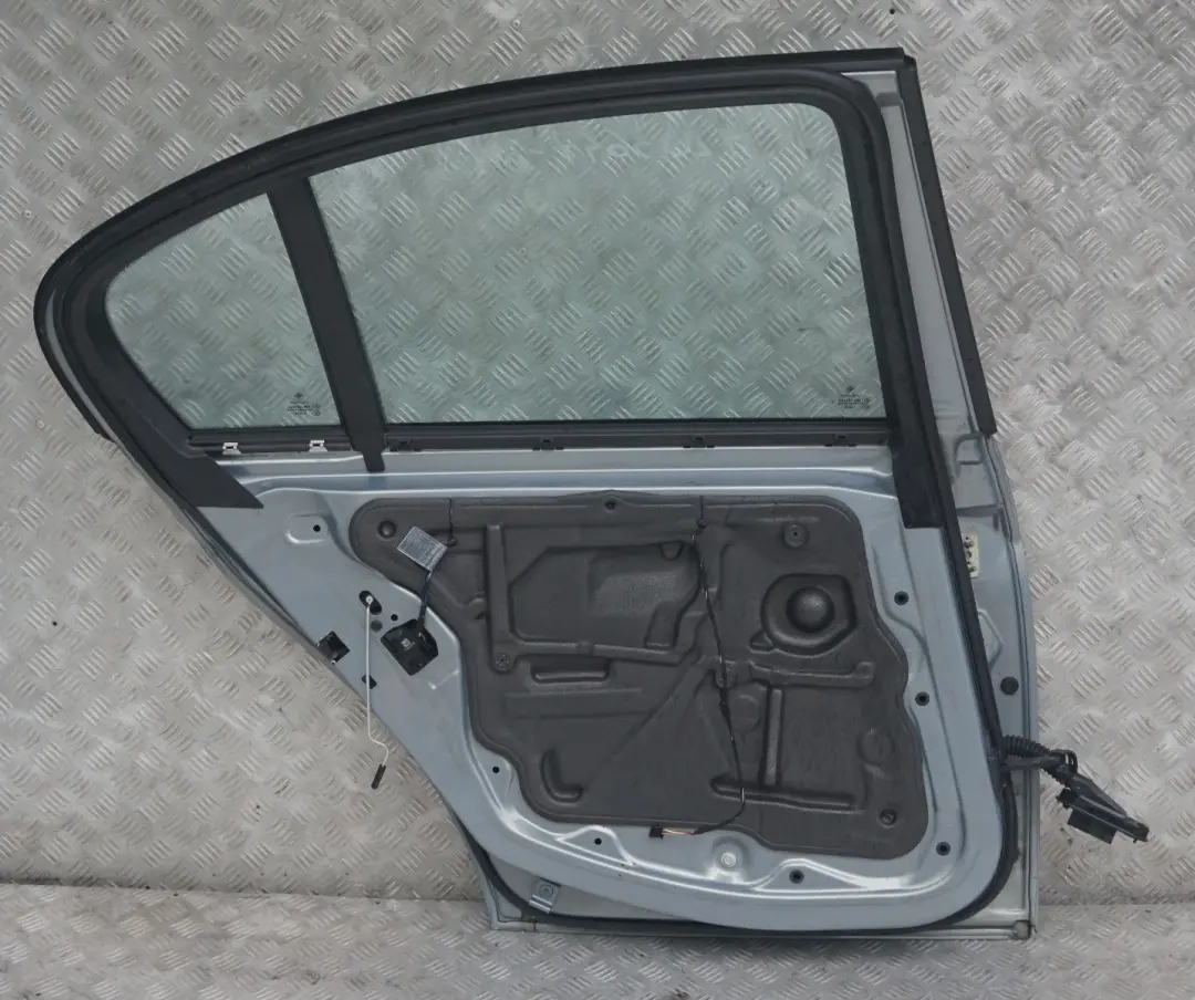Door Rear Left N/S Arktis Metallic - A34 to BMW 3 SERIES 8 E90 E90N LCI with Part number 7203647 BMW 3 SERIES 8 E90 E90N LCI Door Rear Left N/S Arktis Metallic - A34 - SKU 7203647-AM8 - Part number 7203647