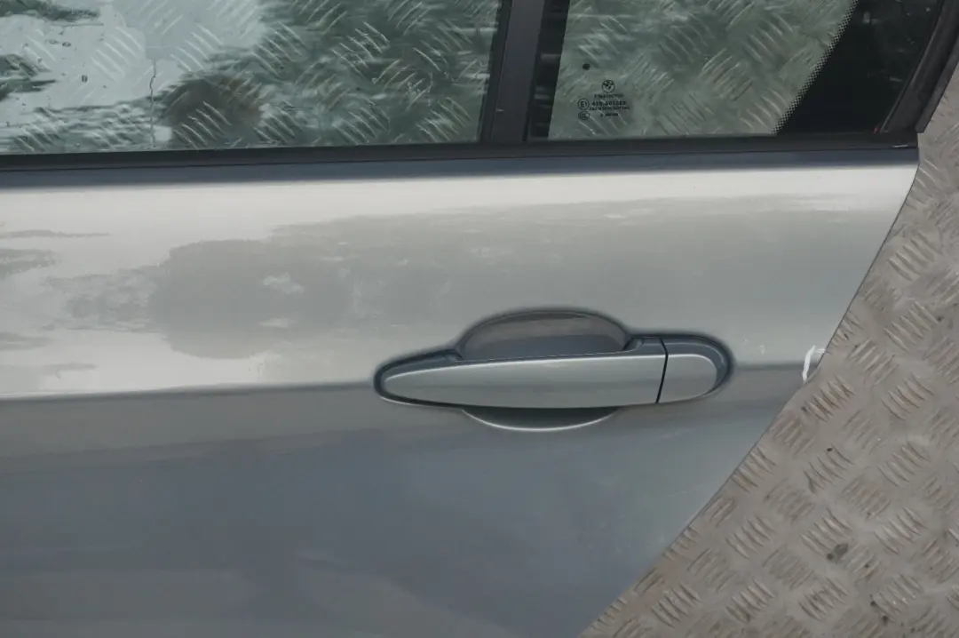 Door Rear Left N/S Arktis Metallic - A34 to BMW 3 SERIES 8 E90 E90N LCI with Part number 7203647 BMW 3 SERIES 8 E90 E90N LCI Door Rear Left N/S Arktis Metallic - A34 - SKU 7203647-AM8 - Part number 7203647