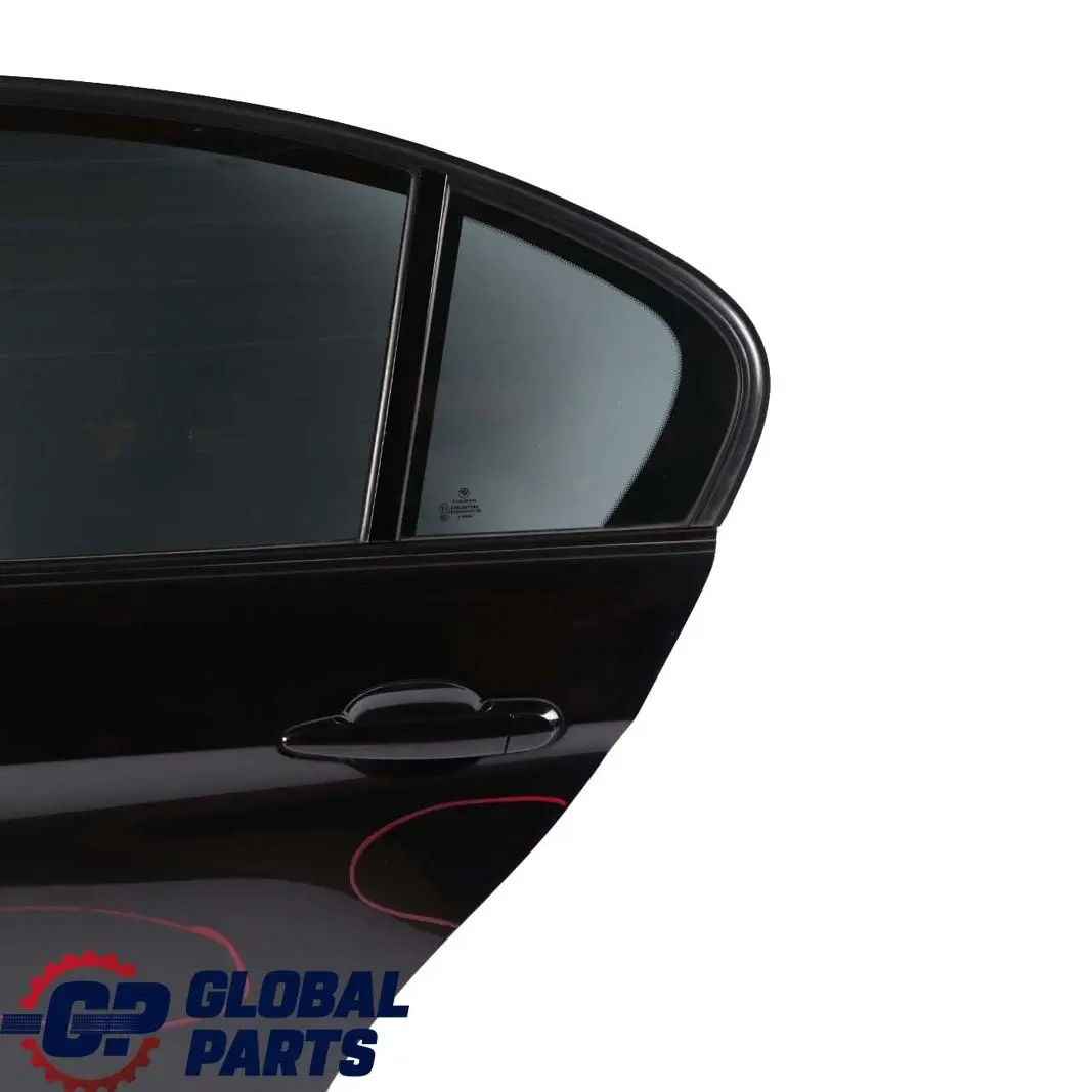 Door Rear Left N/S Black Sapphire Metallic - 475 to BMW 3 Series E90 Saloon 5 with Part number 7203647 BMW 3 Series E90 Saloon 5 Door Rear Left N/S Black Sapphire Metallic - 475 - SKU 7203647-BS5 - Part number 7203647