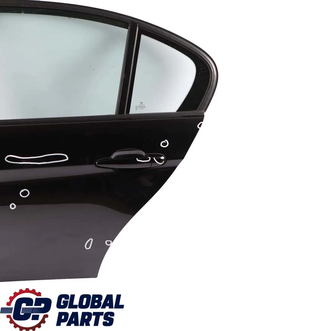 Door Rear Left N/S Black Sapphire Metallic - 475 to BMW 3 Series E90 6 with Part number 7203647 BMW 3 Series E90 6 Door Rear Left N/S Black Sapphire Metallic - 475 - SKU 7203647-BS6 - Part number 7203647