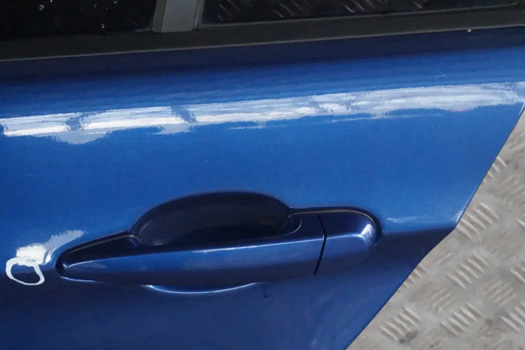 BMW 3 Series 6 E90 Door Rear Left N/S Montegoblau Montego Blau Blue - A51 - SKU 7203647-MTB6 - Part number 7203647