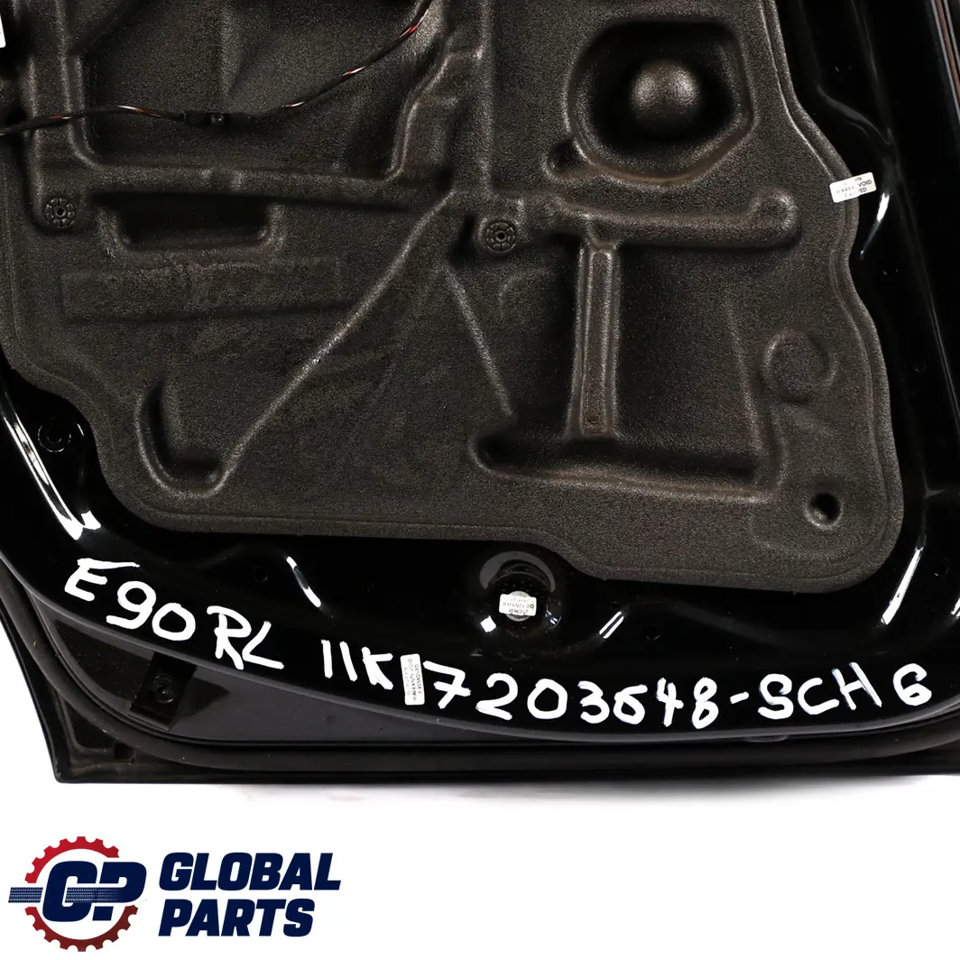 Door Rear Left N/S Schwarz 2 Black - 668 to BMW 3 Series E90 E90N LCI Saloon with Part number 7203647 BMW 3 Series E90 E90N LCI Saloon Door Rear Left N/S Schwarz 2 Black - 668 - SKU 7203647-SCH1 - Part number 7203647