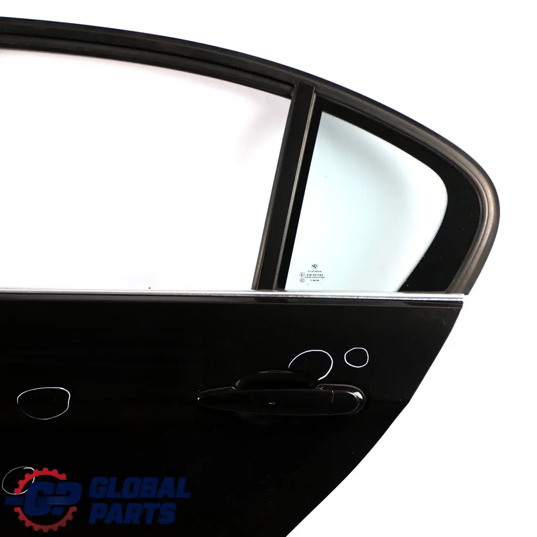 BMW 3 Series E90 E90N LCI Saloon Door Rear Left N/S Schwarz 2 Black - 668 - SKU 7203647-SCH1 - Part number 7203647