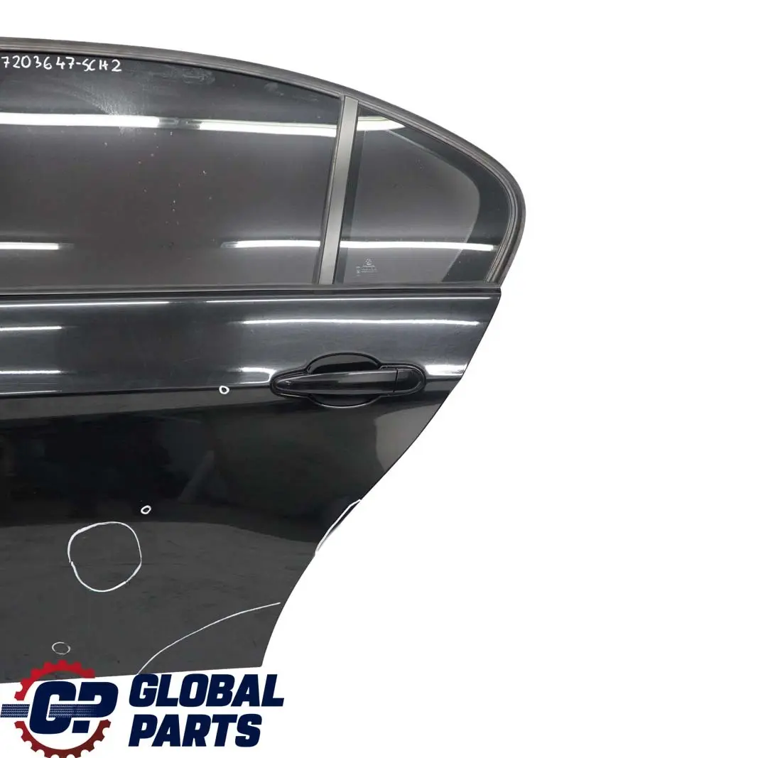 Door Rear Left N/S Schwarz 2 Black - 668 to BMW 3 Series E90 Saloon with Part number 7203647 BMW 3 Series E90 Saloon Door Rear Left N/S Schwarz 2 Black - 668 - SKU 7203647-SCH2 - Part number 7203647