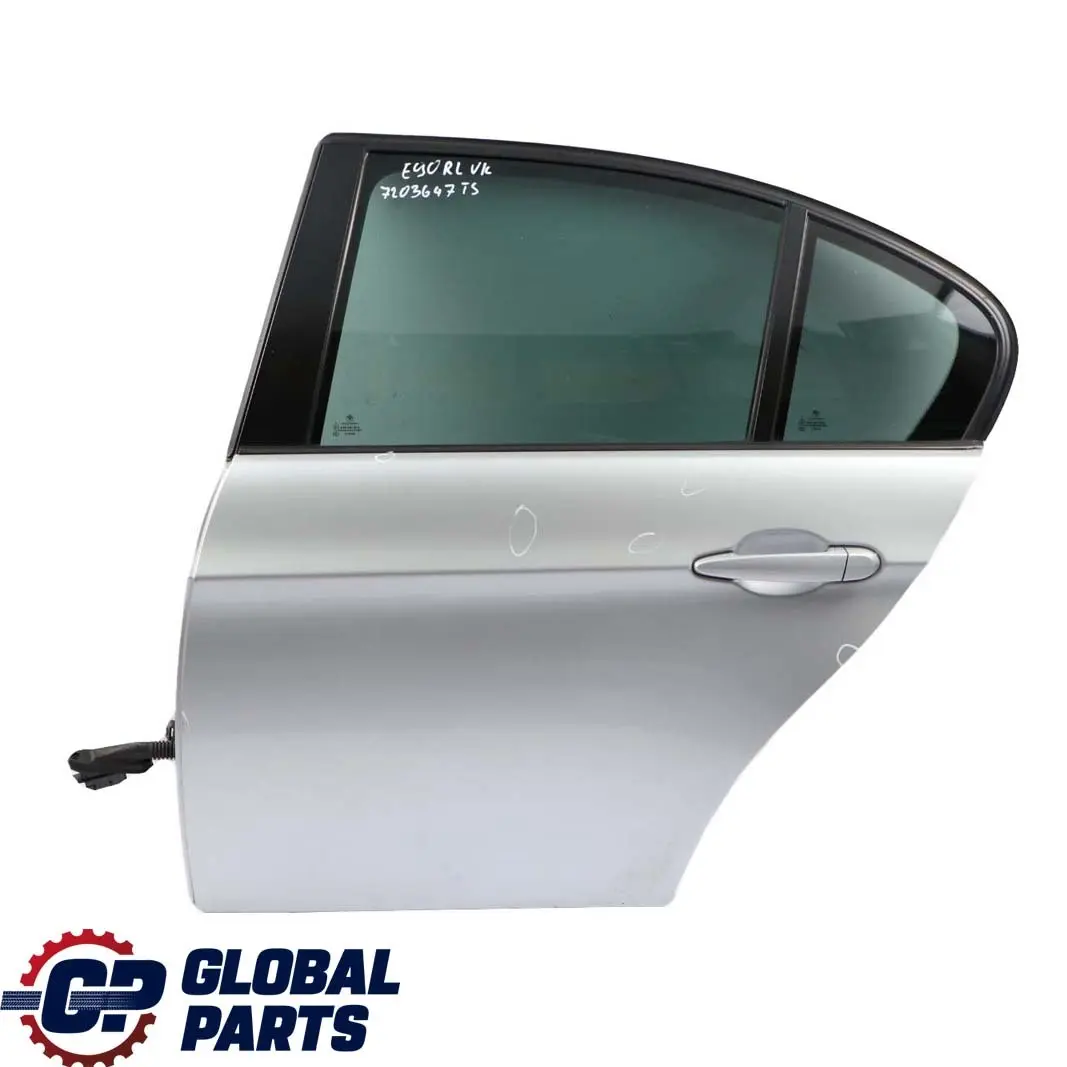 Door Rear Left N/S Titansilber Silver Silber Metallic to BMW 3 Series E90 Saloon with Part number 7203647 BMW 3 Series E90 Saloon Door Rear Left N/S Titansilber Silver Silber Metallic - SKU 7203647-TS - Part number 7203647