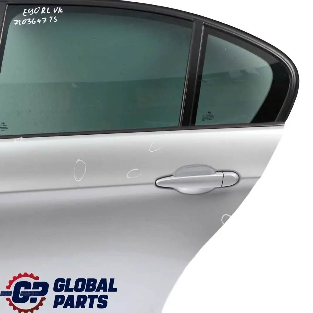 Door Rear Left N/S Titansilber Silver Silber Metallic to BMW 3 Series E90 Saloon with Part number 7203647 BMW 3 Series E90 Saloon Door Rear Left N/S Titansilber Silver Silber Metallic - SKU 7203647-TS - Part number 7203647