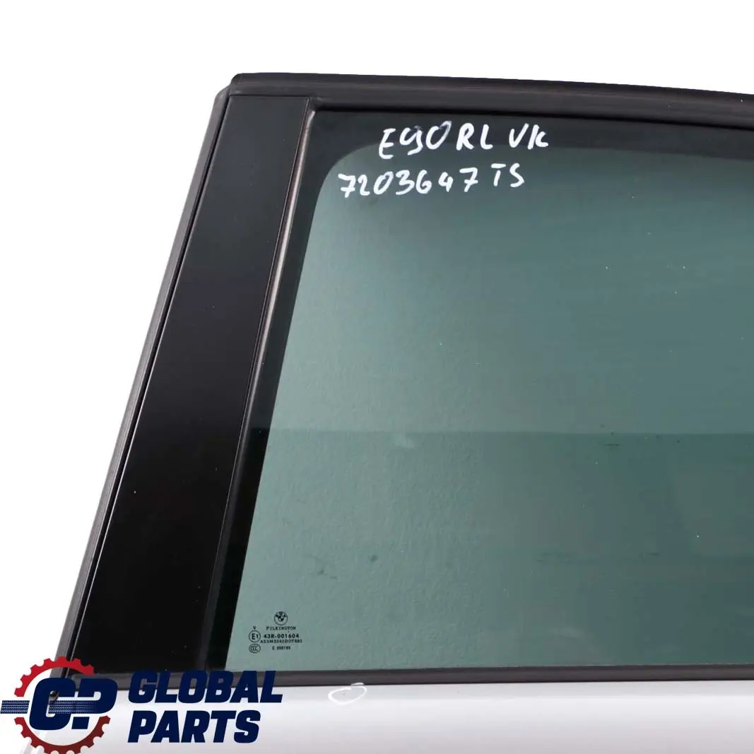 Door Rear Left N/S Titansilber Silver Silber Metallic to BMW 3 Series E90 Saloon with Part number 7203647 BMW 3 Series E90 Saloon Door Rear Left N/S Titansilber Silver Silber Metallic - SKU 7203647-TS - Part number 7203647