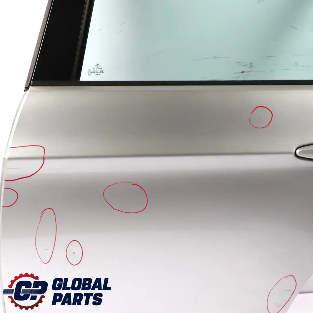 Door Rear Left N/S Titansilber Silver Silber Metallic - 354 to BMW 3 E90 Saloon with Part number 7203647 BMW 3 E90 Saloon Door Rear Left N/S Titansilber Silver Silber Metallic - 354 - SKU 7203647-TS3 - Part number 7203647