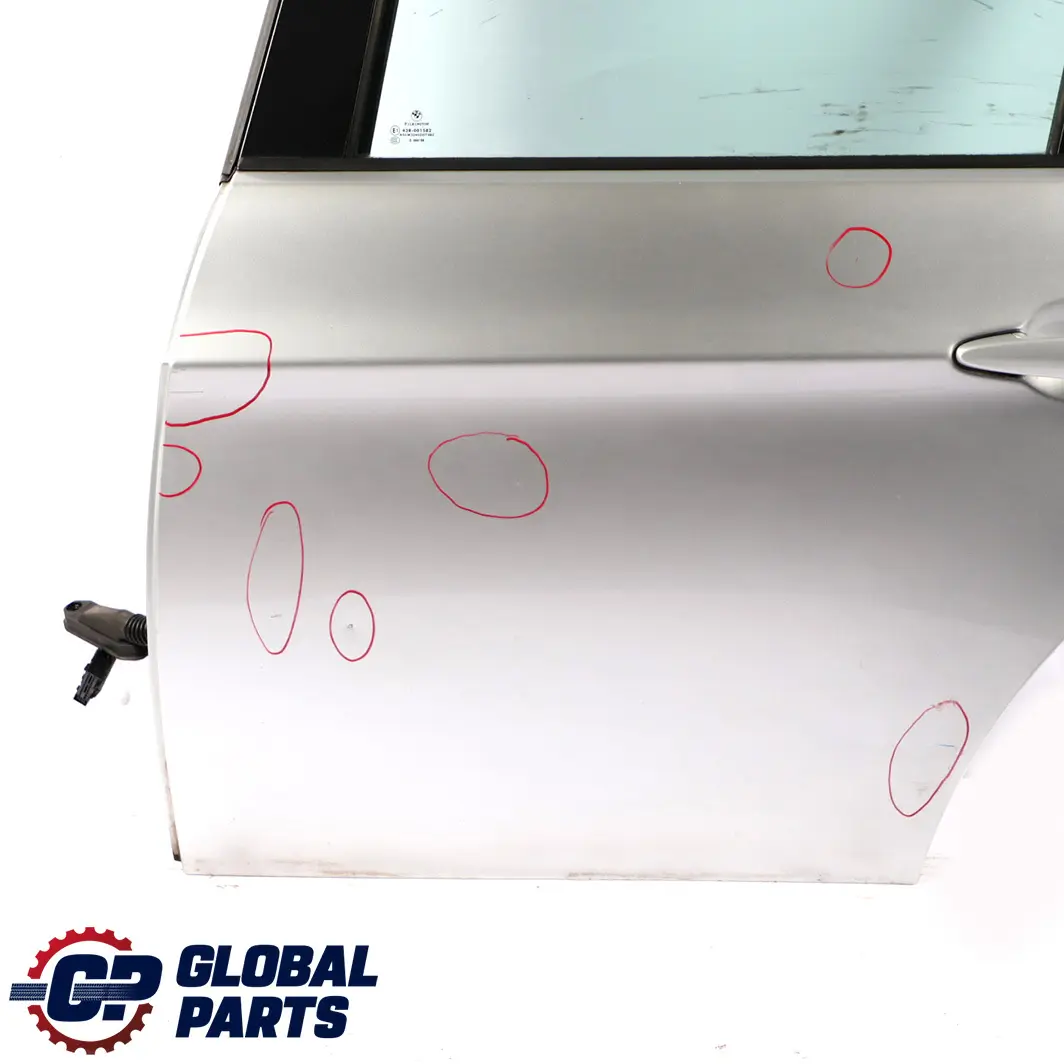 BMW 3 E90 Saloon Door Rear Left N/S Titansilber Silver Silber Metallic - 354 - SKU 7203647-TS3 - Part number 7203647