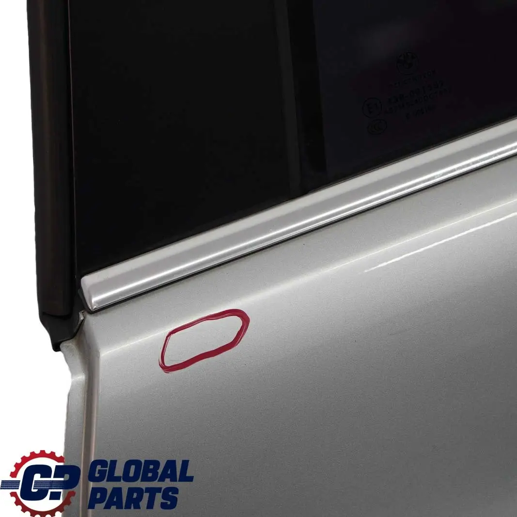 Tür Hinten Links Titansilber Titan Silber Metallic 354 für BMW 3 er E90 4 mit Teilenummer 7203647 BMW 3 er E90 4 Tür Hinten Links Titansilber Titan Silber Metallic 354 - SKU 7203647-TS4 - Teilenummer 7203647