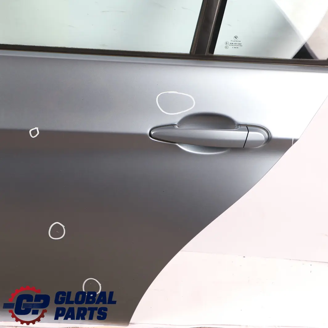 Door Rear Left N/S Bluewater Blue Water Metallic - 896 to BMW 3 Series E90 with Part number 7203647 BMW 3 Series E90 Door Rear Left N/S Bluewater Blue Water Metallic - 896 - SKU 7203647-WB - Part number 7203647