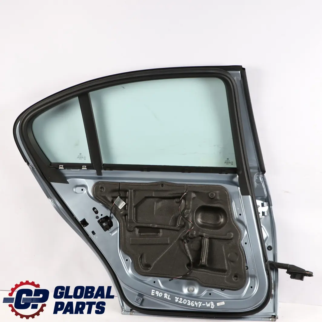 BMW 3 Series E90 Door Rear Left N/S Bluewater Blue Water Metallic - 896 - SKU 7203647-WB - Part number 7203647