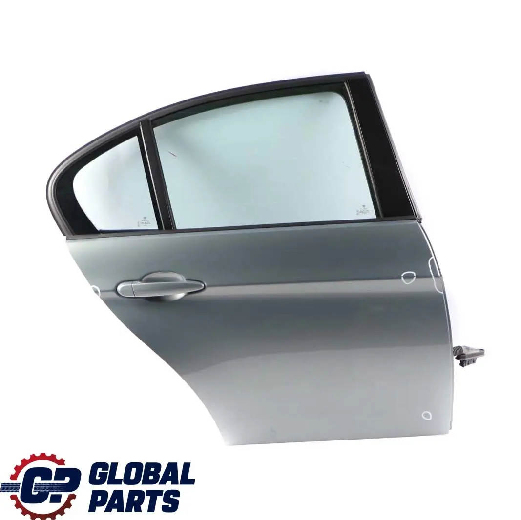 Door Rear Right O/S Arktis Arctic Metallic - A34 to BMW 3 Series E90 Saloon with Part number 7203648 BMW 3 Series E90 Saloon Door Rear Right O/S Arktis Arctic Metallic - A34 - SKU 7203648-AM - Part number 7203648
