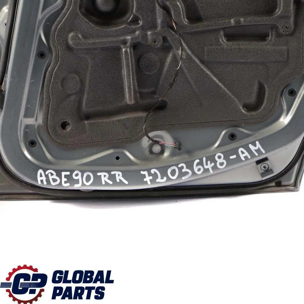 Door Rear Right O/S Arktis Arctic Metallic - A34 to BMW 3 Series E90 Saloon with Part number 7203648 BMW 3 Series E90 Saloon Door Rear Right O/S Arktis Arctic Metallic - A34 - SKU 7203648-AM - Part number 7203648