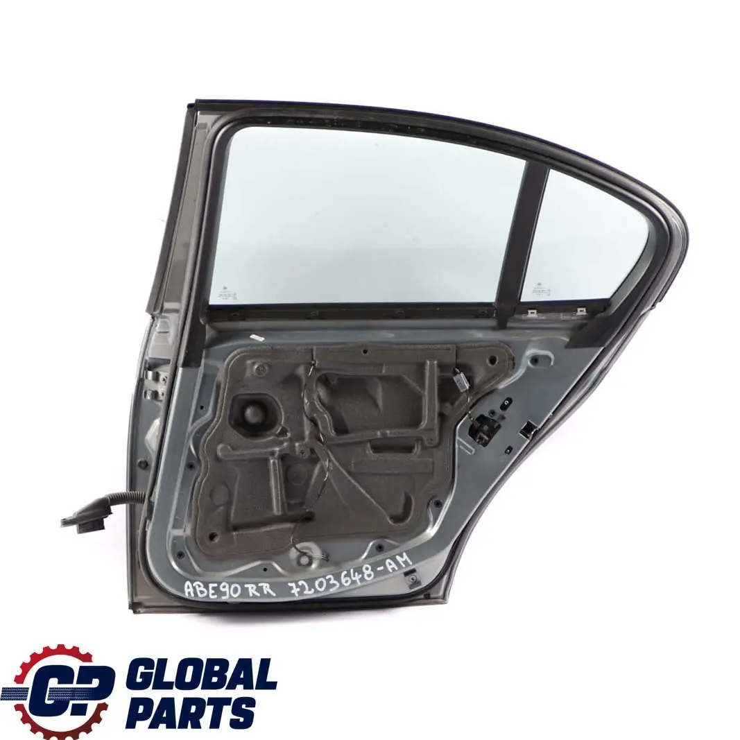 BMW 3 Series E90 Saloon Door Rear Right O/S Arktis Arctic Metallic - A34 - SKU 7203648-AM - Part number 7203648