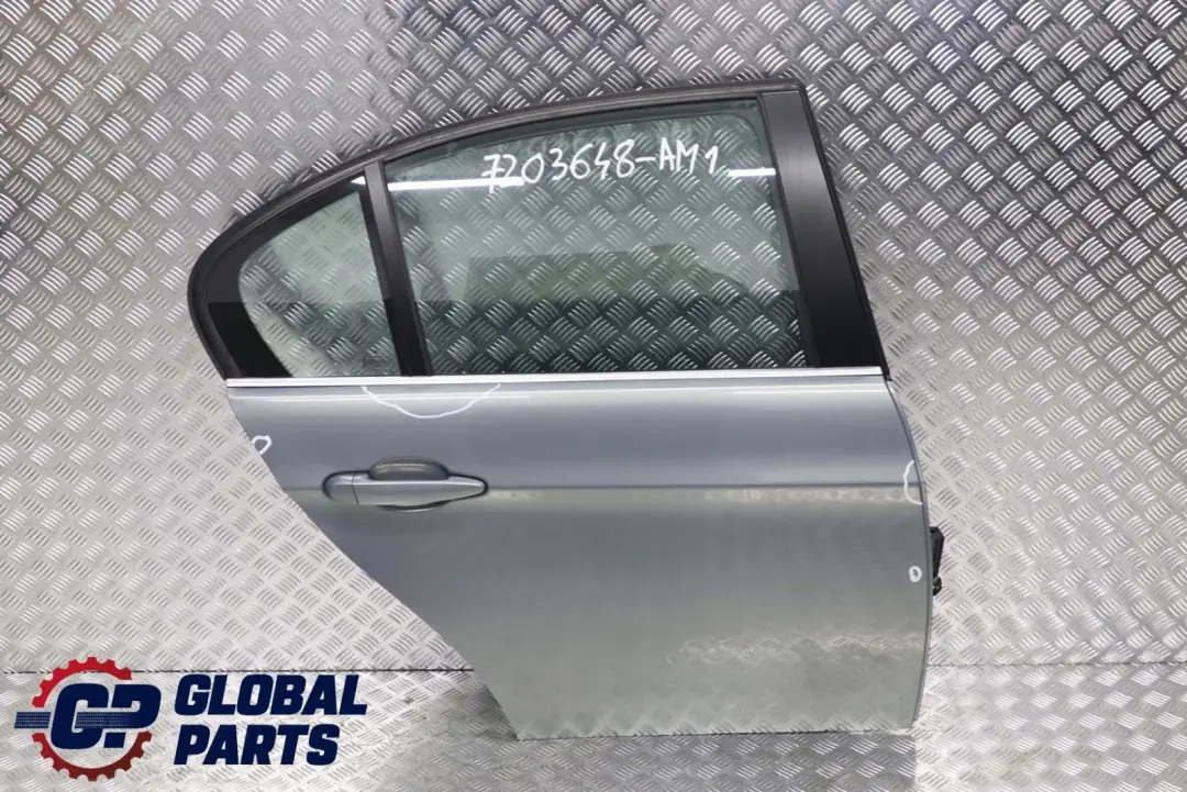 BMW 3 Series E90 Door Rear Right O/S Arktis Arctic Metallic - A34 - SKU 7203648-AM1 - Part number 7203648