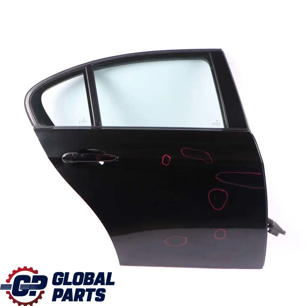 Door Rear Right O/S Black Sapphire Metallic - 475 to BMW 3 Series E90 2 with Part number 7203648 BMW 3 Series E90 2 Door Rear Right O/S Black Sapphire Metallic - 475 - SKU 7203648-BS2 - Part number 7203648