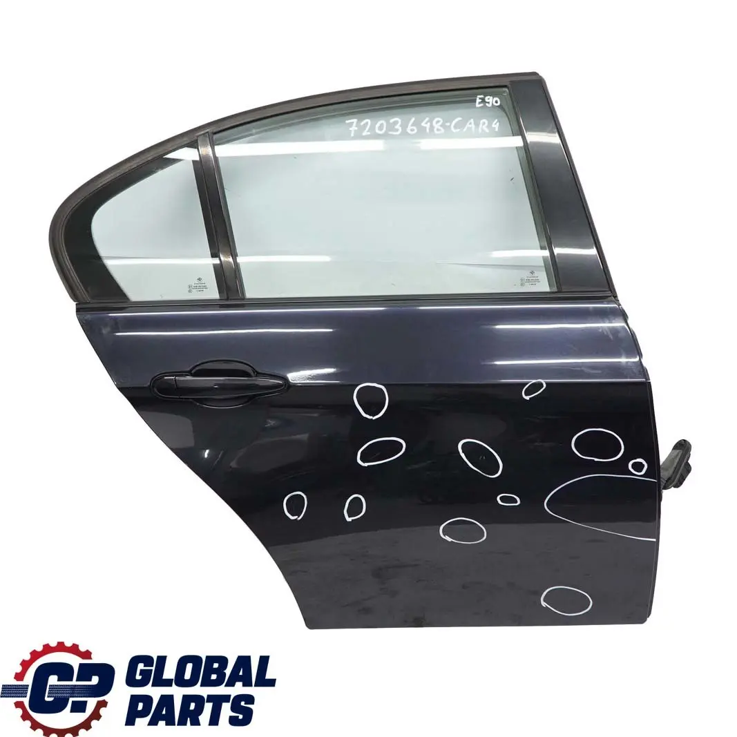 Puertas Trasera Derecha Carbonschwarz Carbon Black - 416 para BMW E90 4 con número de pieza 7203648 BMW E90 4 Puertas Trasera Derecha Carbonschwarz Carbon Black - 416 - SKU 7203648-CAR4 - Número de pieza 7203648