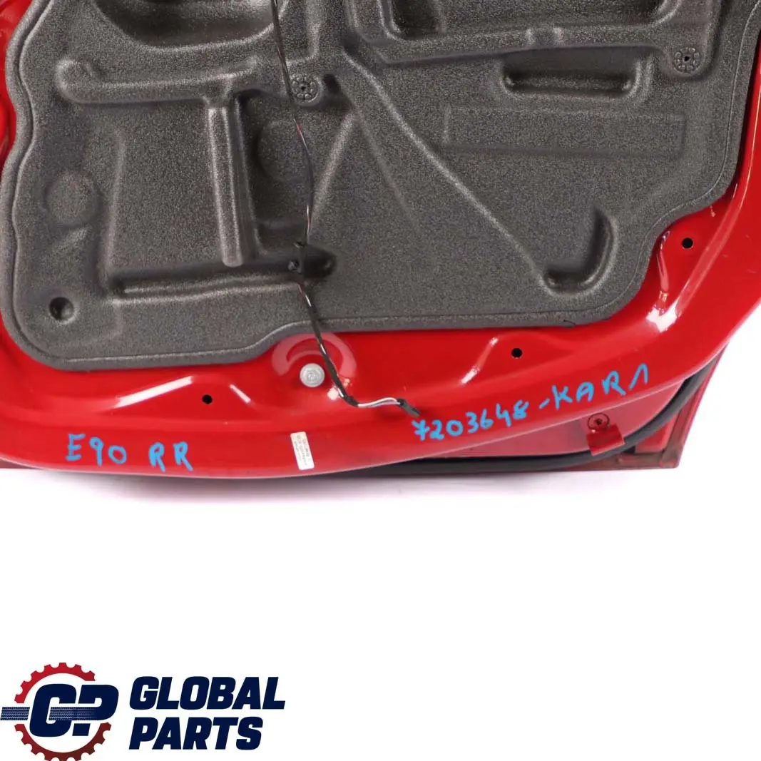 Right Door O/S Karmesinrot Crimson Red - A61 to BMW 3 Series E90 Saloon 2 Rear with Part number 7203648 BMW 3 Series E90 Saloon 2 Rear Right Door O/S Karmesinrot Crimson Red - A61 - SKU 7203648-KAR2 - Part number 7203648