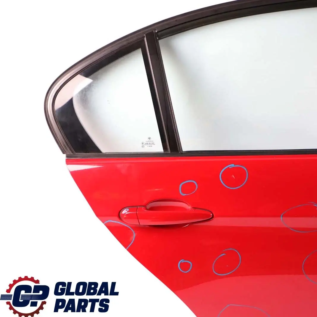 Right Door O/S Karmesinrot Crimson Red - A61 to BMW 3 Series E90 Saloon 2 Rear with Part number 7203648 BMW 3 Series E90 Saloon 2 Rear Right Door O/S Karmesinrot Crimson Red - A61 - SKU 7203648-KAR2 - Part number 7203648