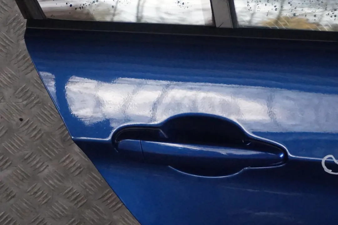 BMW 3 Series E90 Door Rear Right O/S Montegoblau Blue Blau Metallic A51 - SKU 7203648-MTB3 - Part number 7203648