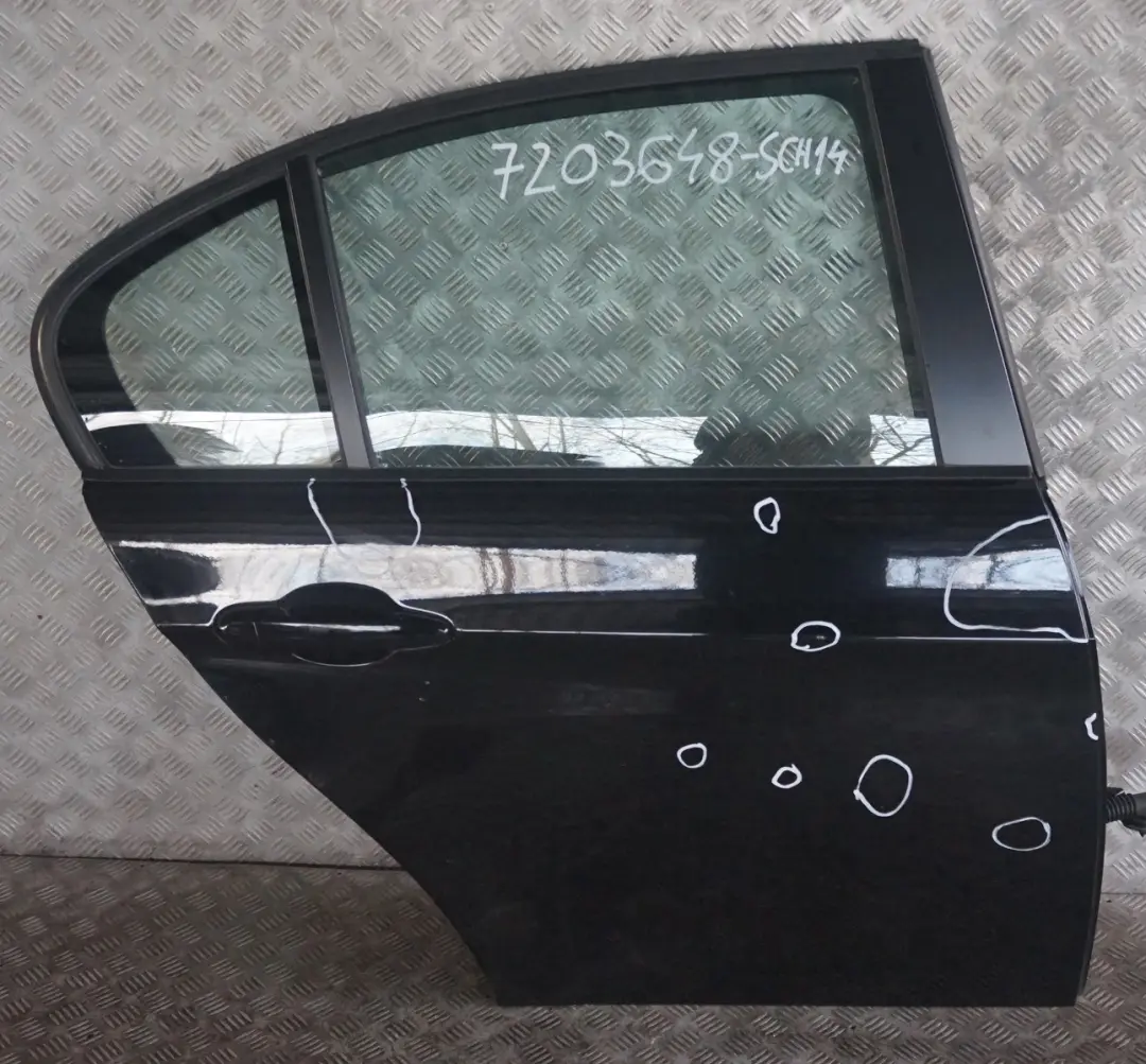BMW 3 Reihe E90 Beifahrer Tür Hinten Rechts Schwarz 2 - 668 - SKU 7203648-SCH14 - Teilenummer 7203648