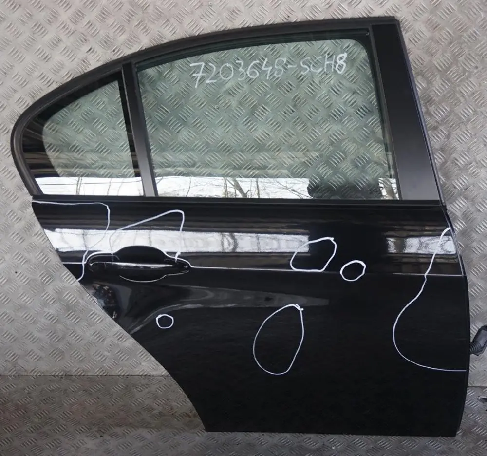 Door Rear Right O/S Black Schwarz 2 - 668 to BMW 3 SERIES 8 E90 E90N LCi with Part number 7203648 BMW 3 SERIES 8 E90 E90N LCi Door Rear Right O/S Black Schwarz 2 - 668 - SKU 7203648-SCH8 - Part number 7203648
