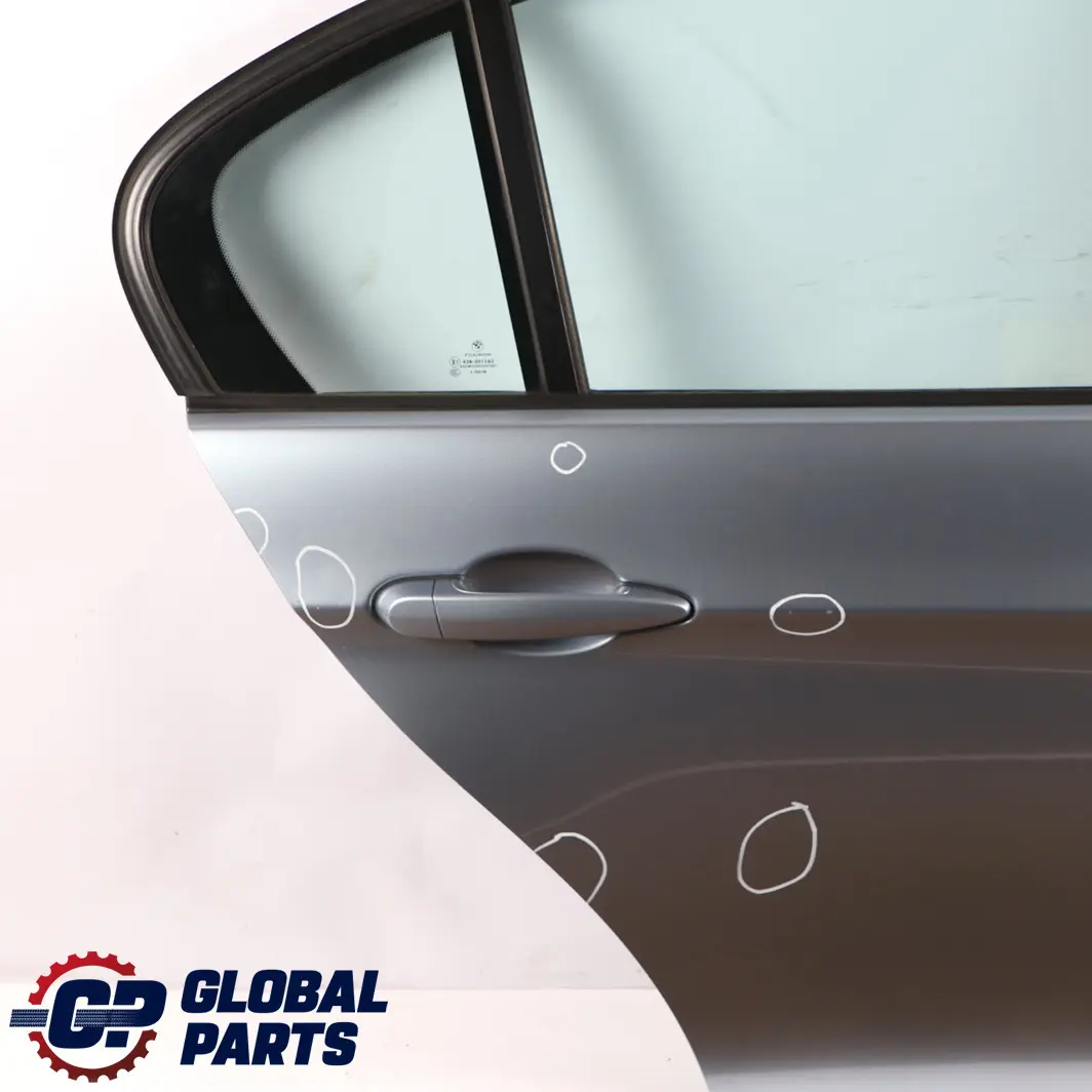 Door Rear Right O/S Bluewater Blue Water Metallic - 896 to BMW 3 Series 1 E90 with Part number 7203648 BMW 3 Series 1 E90 Door Rear Right O/S Bluewater Blue Water Metallic - 896 - SKU 7203648-WB1 - Part number 7203648