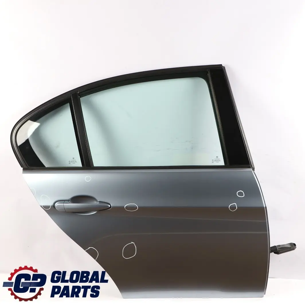 Door Rear Right O/S Bluewater Blue Water Metallic - 896 to BMW 3 Series 1 E90 with Part number 7203648 BMW 3 Series 1 E90 Door Rear Right O/S Bluewater Blue Water Metallic - 896 - SKU 7203648-WB1 - Part number 7203648