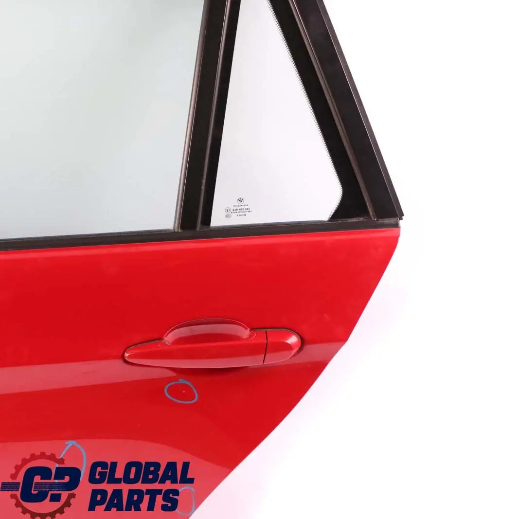 Door Rear Left N/S Karmesinrot Crimson Red - A61 to BMW 3 Series E91 Touring with Part number 7203675 BMW 3 Series E91 Touring Door Rear Left N/S Karmesinrot Crimson Red - A61 - SKU 7203675-KAR - Part number 7203675