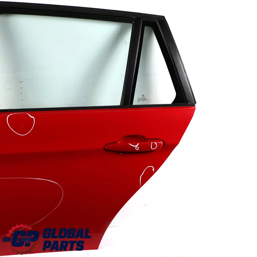 Door Rear Left N/S Karmesinrot Crimson Red - A61 to BMW 3 Series E91 Touring 1 with Part number 7203675 BMW 3 Series E91 Touring 1 Door Rear Left N/S Karmesinrot Crimson Red - A61 - SKU 7203675-KAR1 - Part number 7203675